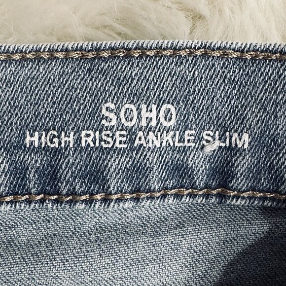 Nicole Miller Soho High Rise Ankle Slim Jeans 10 (31x26) Blue Stretch Womens - Picture 6 of 9